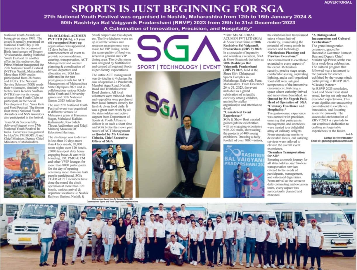 SGA team and volunteers at event