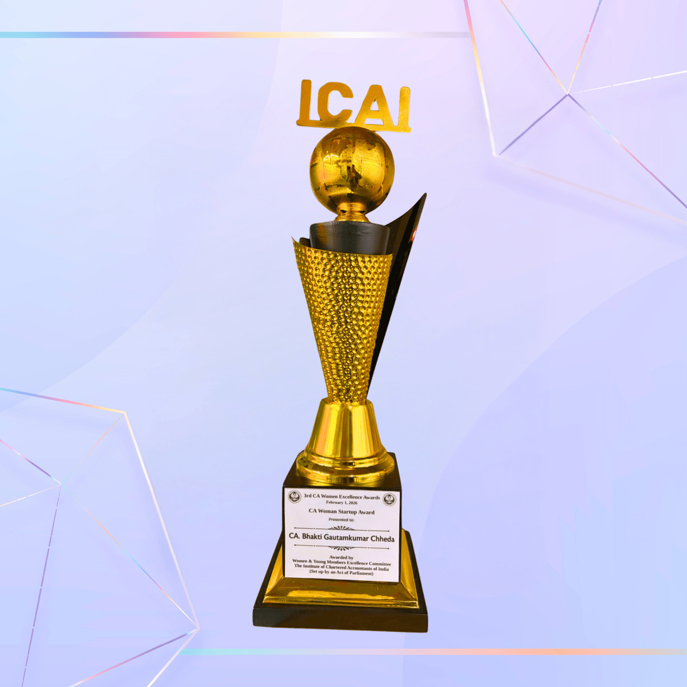 The Institute of Chartered Accountants of India Start-up Excellence Award